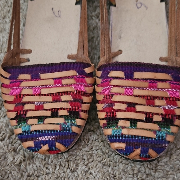 Colorful Woven Women's Flats - Picture 2 of 3
